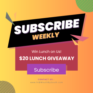 Giveaway, win, lunch, free lunch, weekly